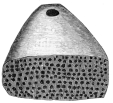 No. 217. Terra-cotta Handle of a Trojan Brush, with the holes in which the bristles have been fixed. (10 M.).