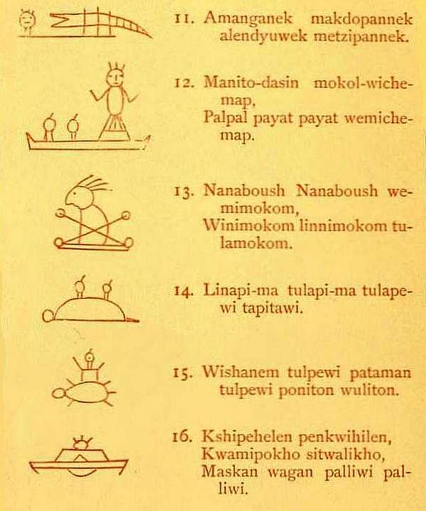 Page of Walum Olum