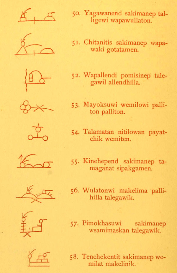 Page of Walum Olum