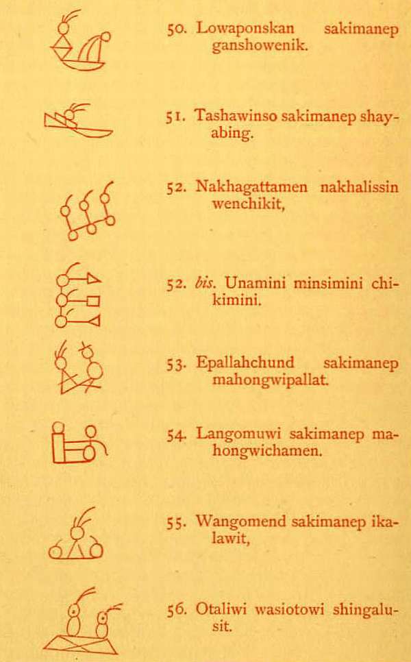 Page of Walum Olum