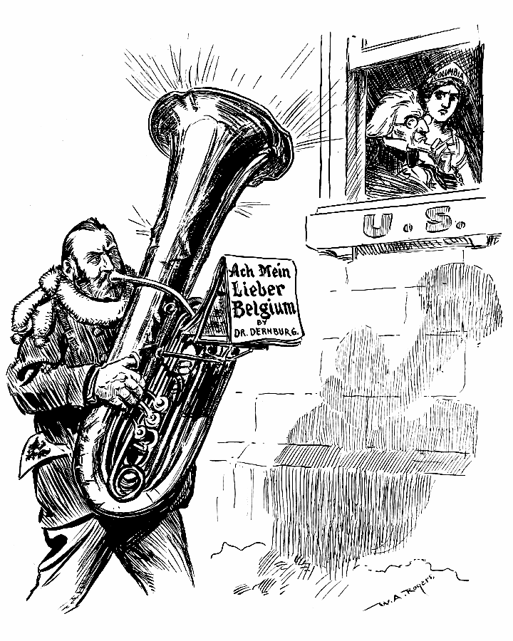 Dr. Dernberg, playing a tuba