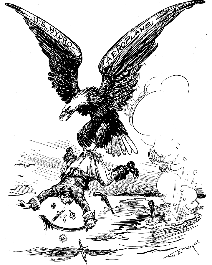 American eagle hunting U boats.