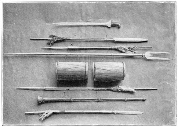Plate 1.—Some of the Selangor Regalia.