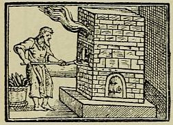 drawing man tending furnace