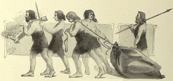people pulling burdens and carrying things first part of picyture
