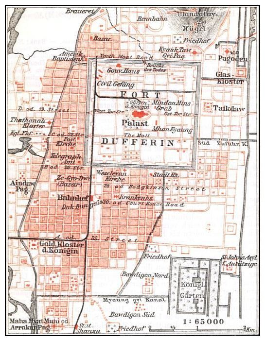 Plan von Mandalay.