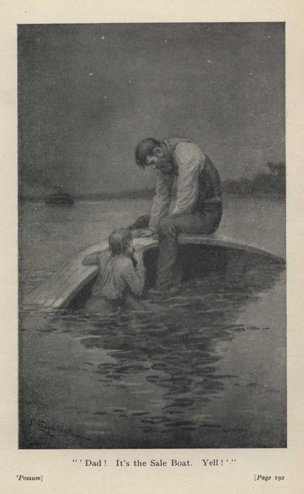 "'Dad! It's the Sale Boat. Yell!'"