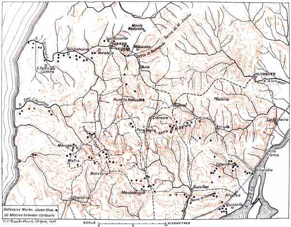 Map of the Lines of Torres Vedras
