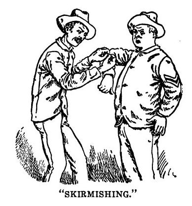 'skirmishing' 103