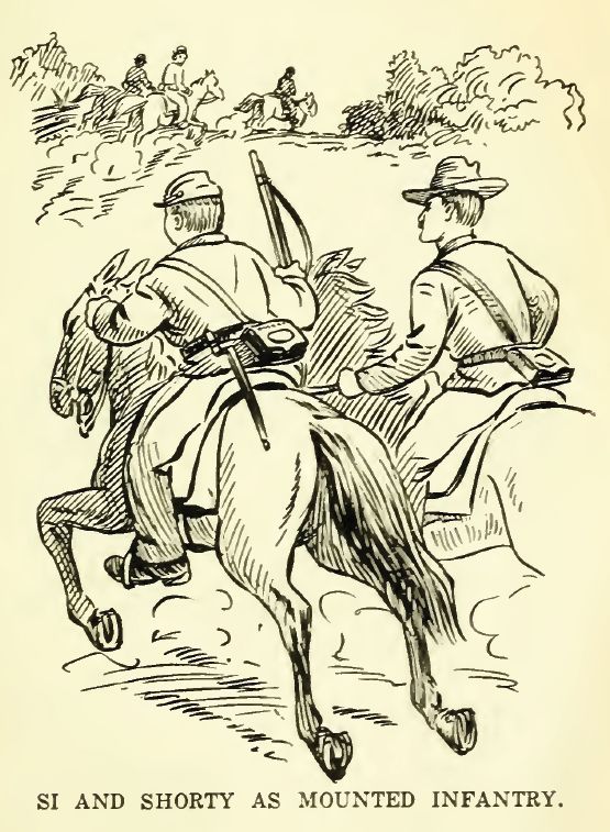 Si and Shorty As Mounted Infantry 117