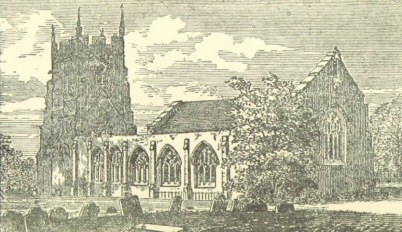Battlefield Church, before its restoration in 1861