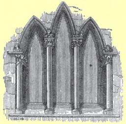 Triple lancet window