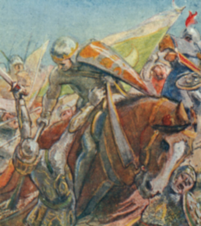 Wherever the battle was hottest, Richard seemed to spring from the ground