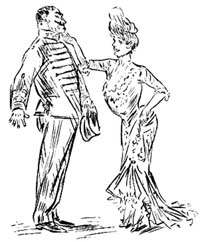 To tiptoe and actually chuck old P. M. P. under the chin