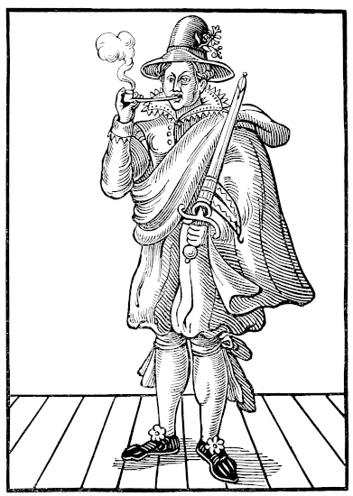 Man Smoking Pipe