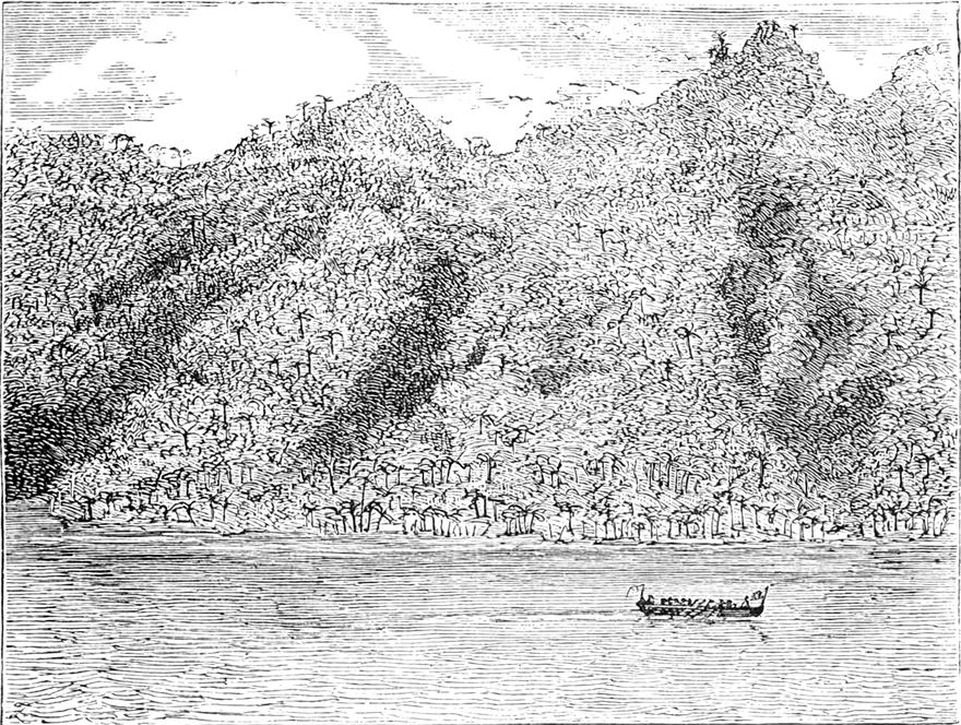 Ruderboot auf dem   Tanganika-See