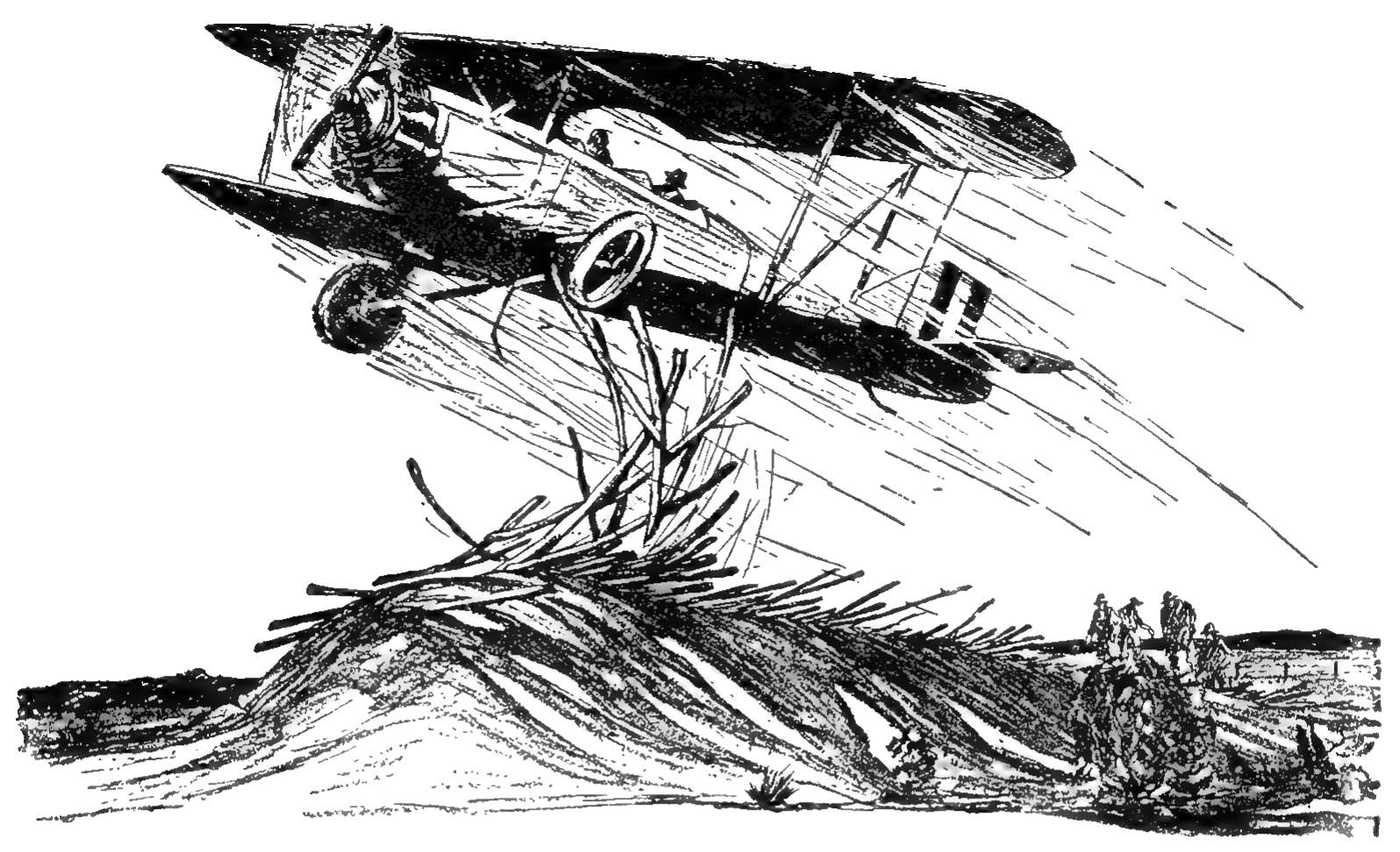 Taking off in a farmer's field