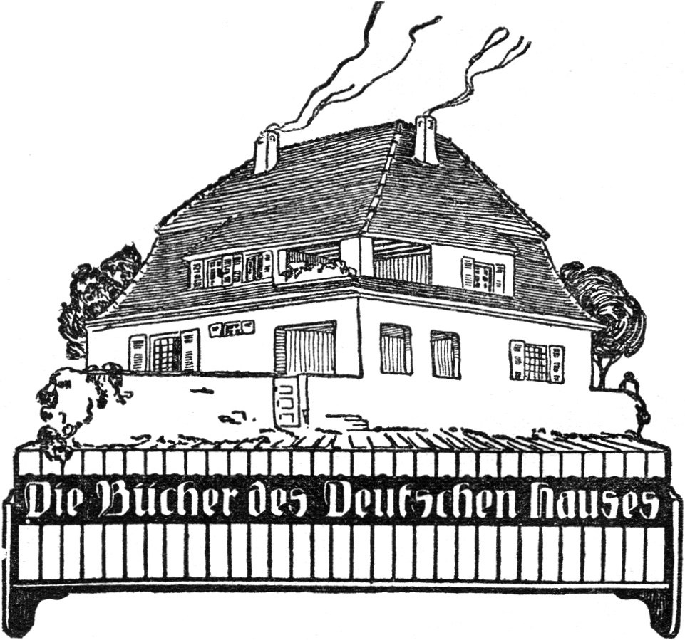 Eine Reihe Bücher vor einem   Haus