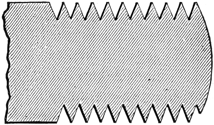 V-threaded screw