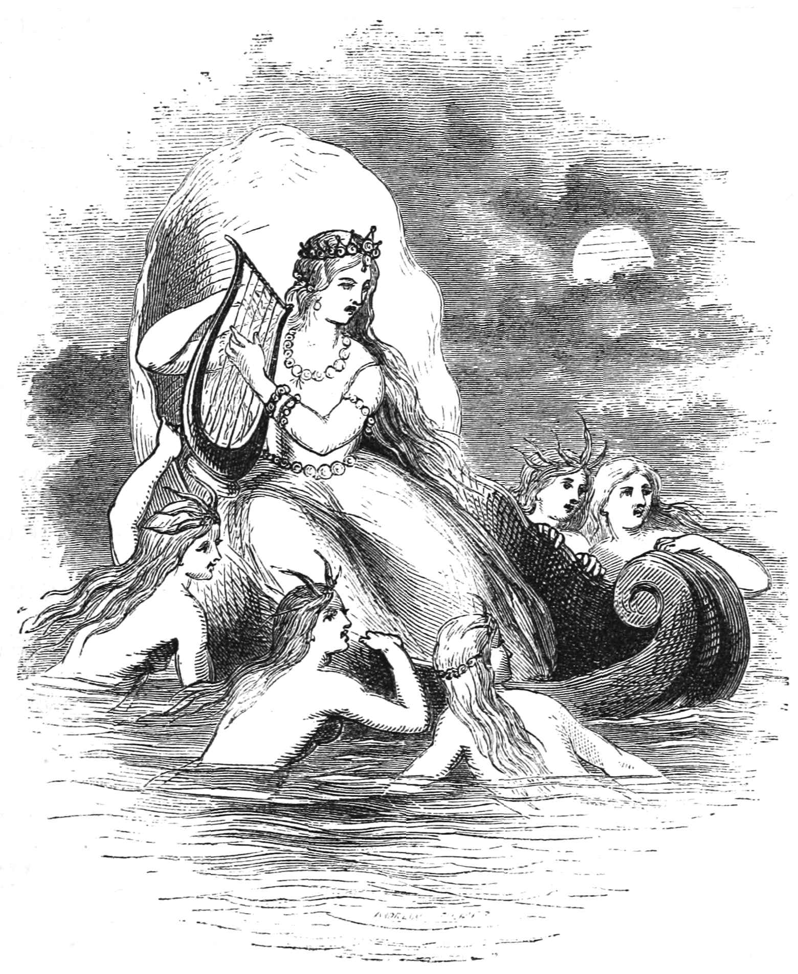 Princess Su-le-mair plays the harp