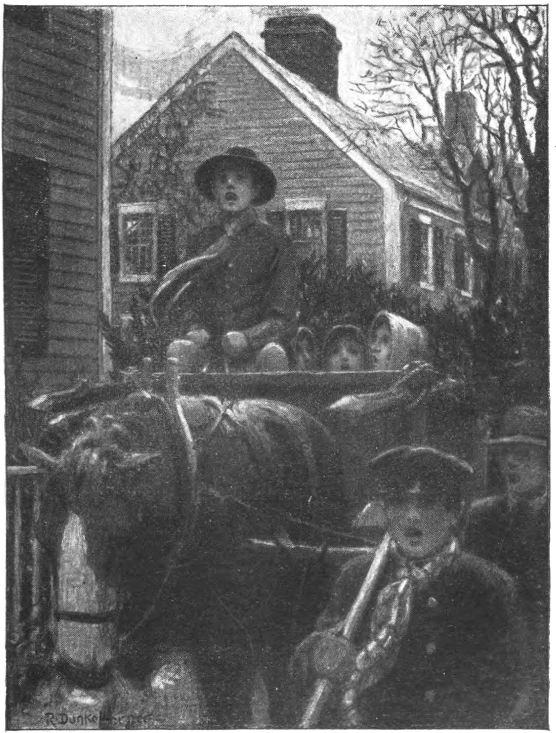 STILL SINGING, THEY WALKED AND DROVE INTO TOWN