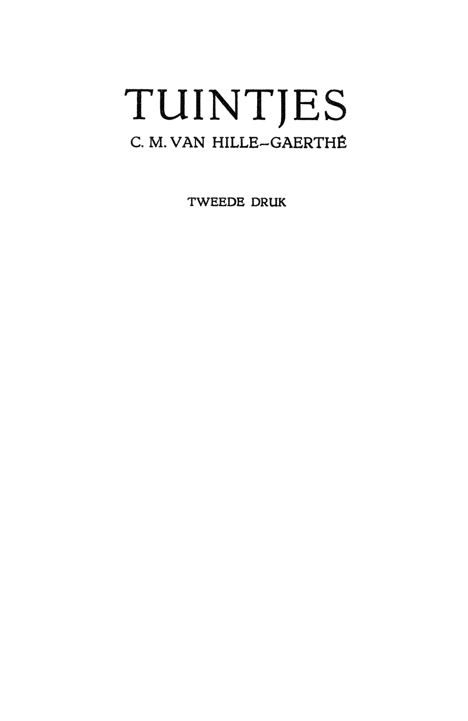 Oorspronkelijke titelpagina.