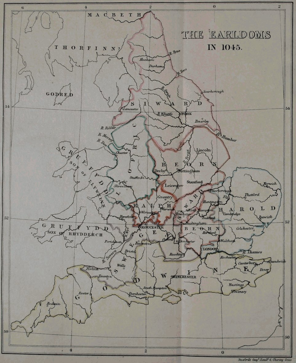 THE EARLDOMS IN 1045.