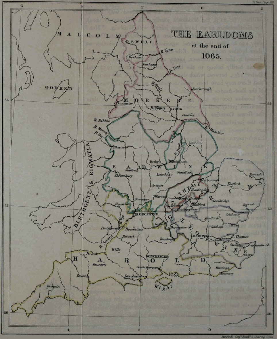 THE EARLDOMS at the end of 1065.