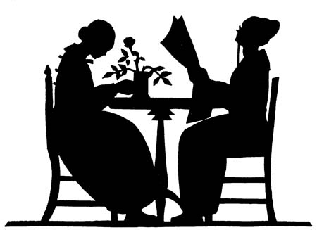 Two women at the table