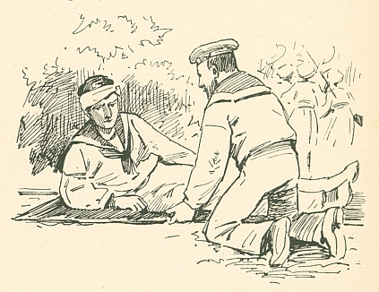(Wounded sailor)