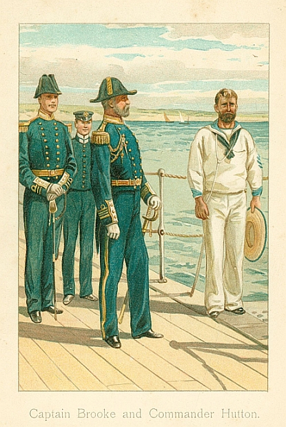 Captain Brooke and Commander Hutton.