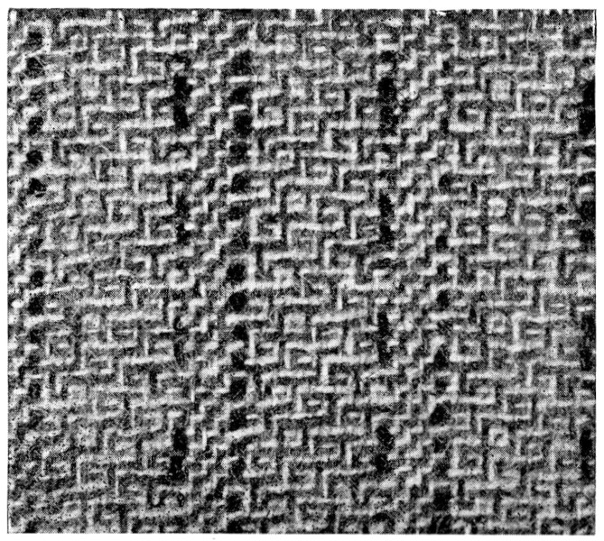 Spotted twill weave