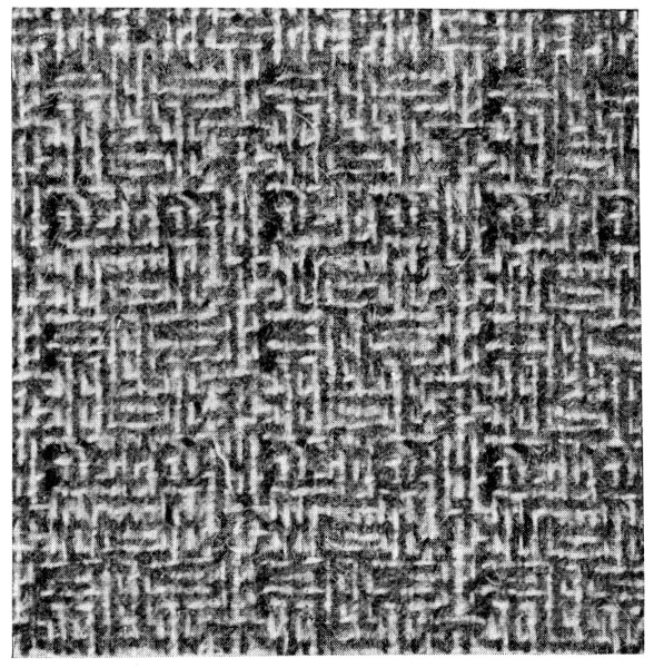 Checked weave