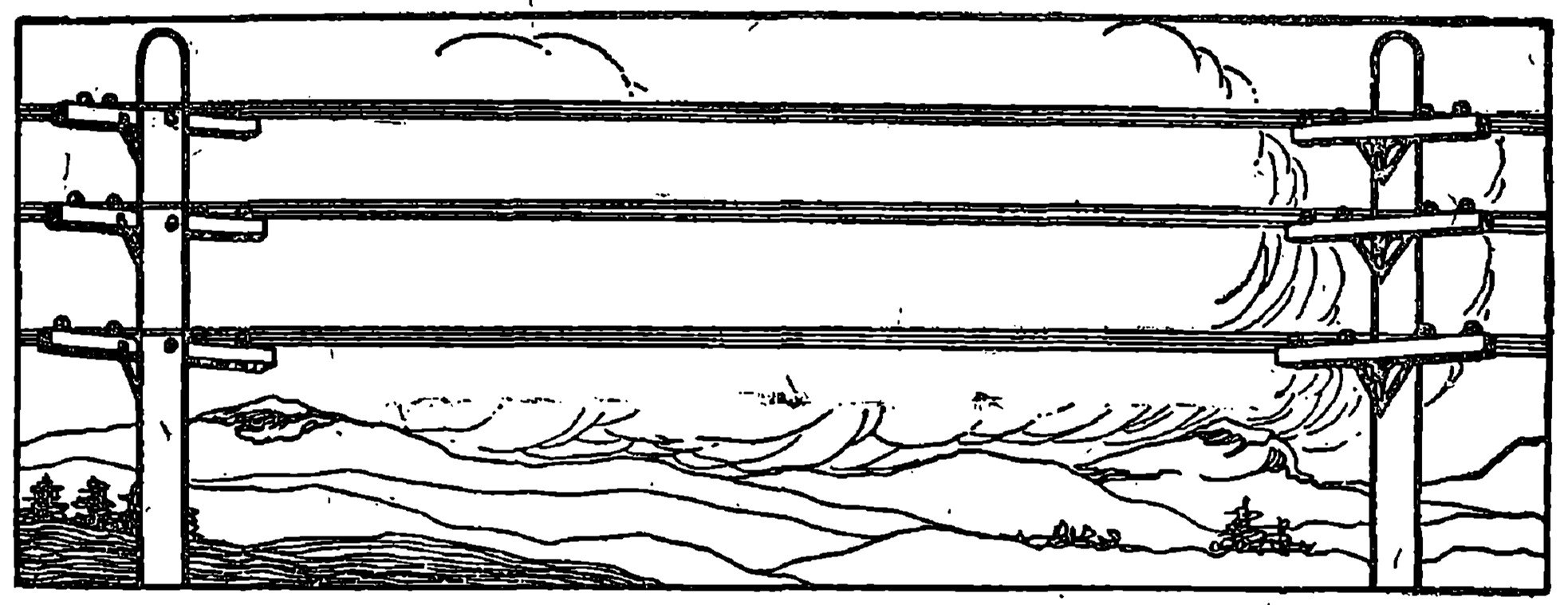 telegraph wires