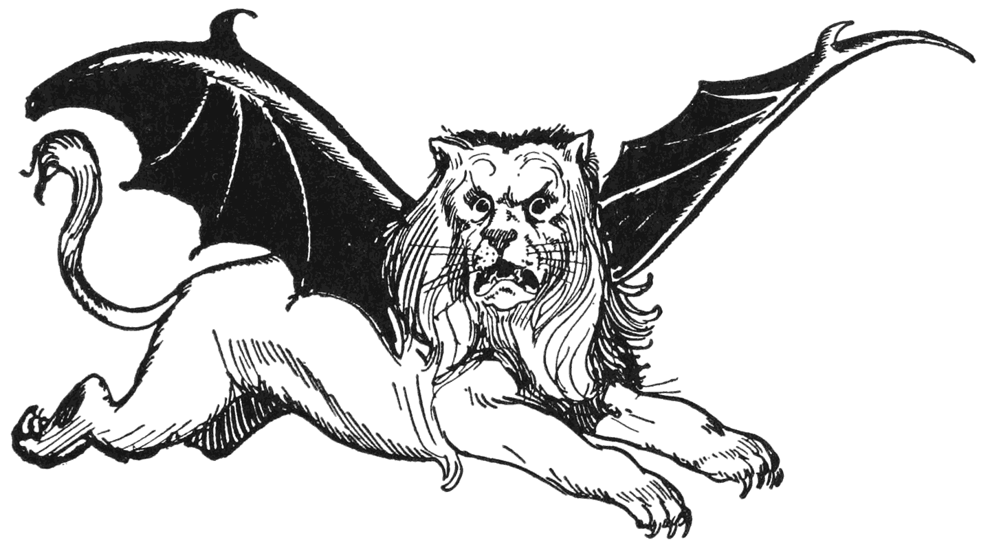 The Flying Lion was a terrible beast