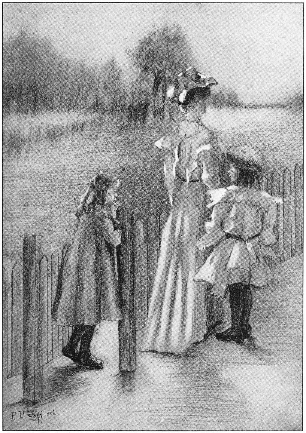 “She saw little girls passing by holding their mothers’ hands.”