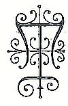 Ornate letter T