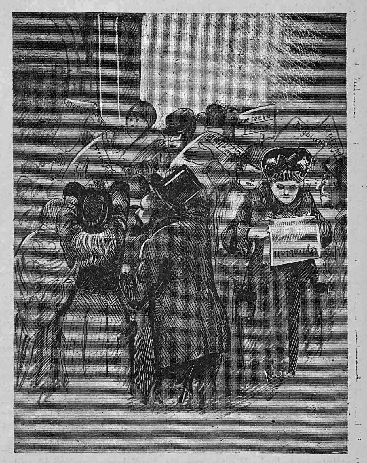 Zeitungsausträger.