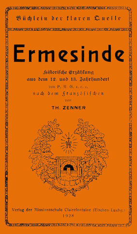 Titelbild Ermesinde mit einer Abbildung der Klaren Quelle,                         die als Brunnen gefasst ist