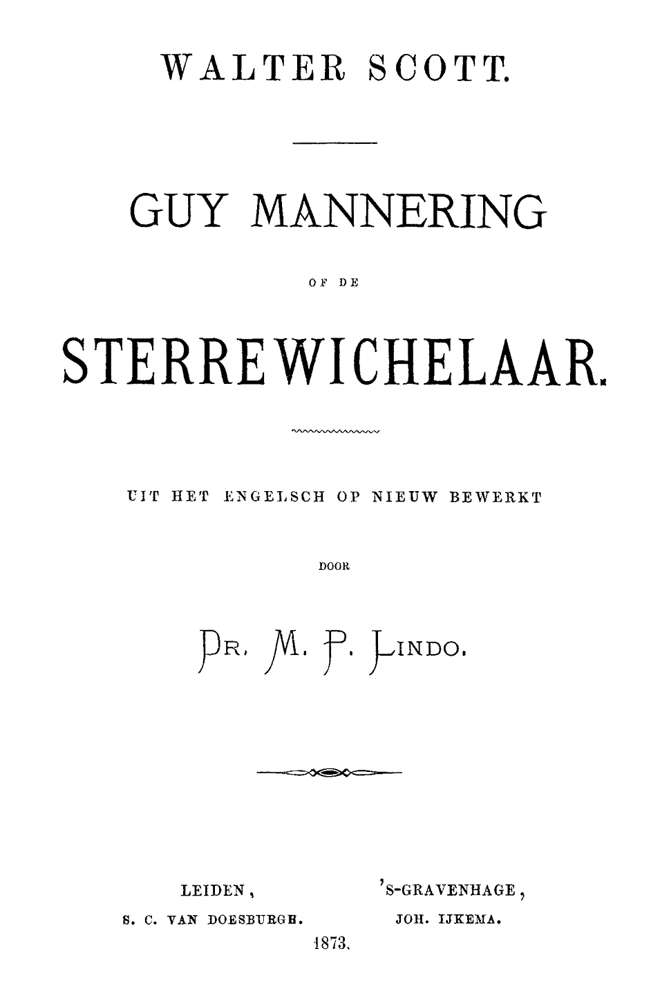 Oorspronkelijke titelpagina.