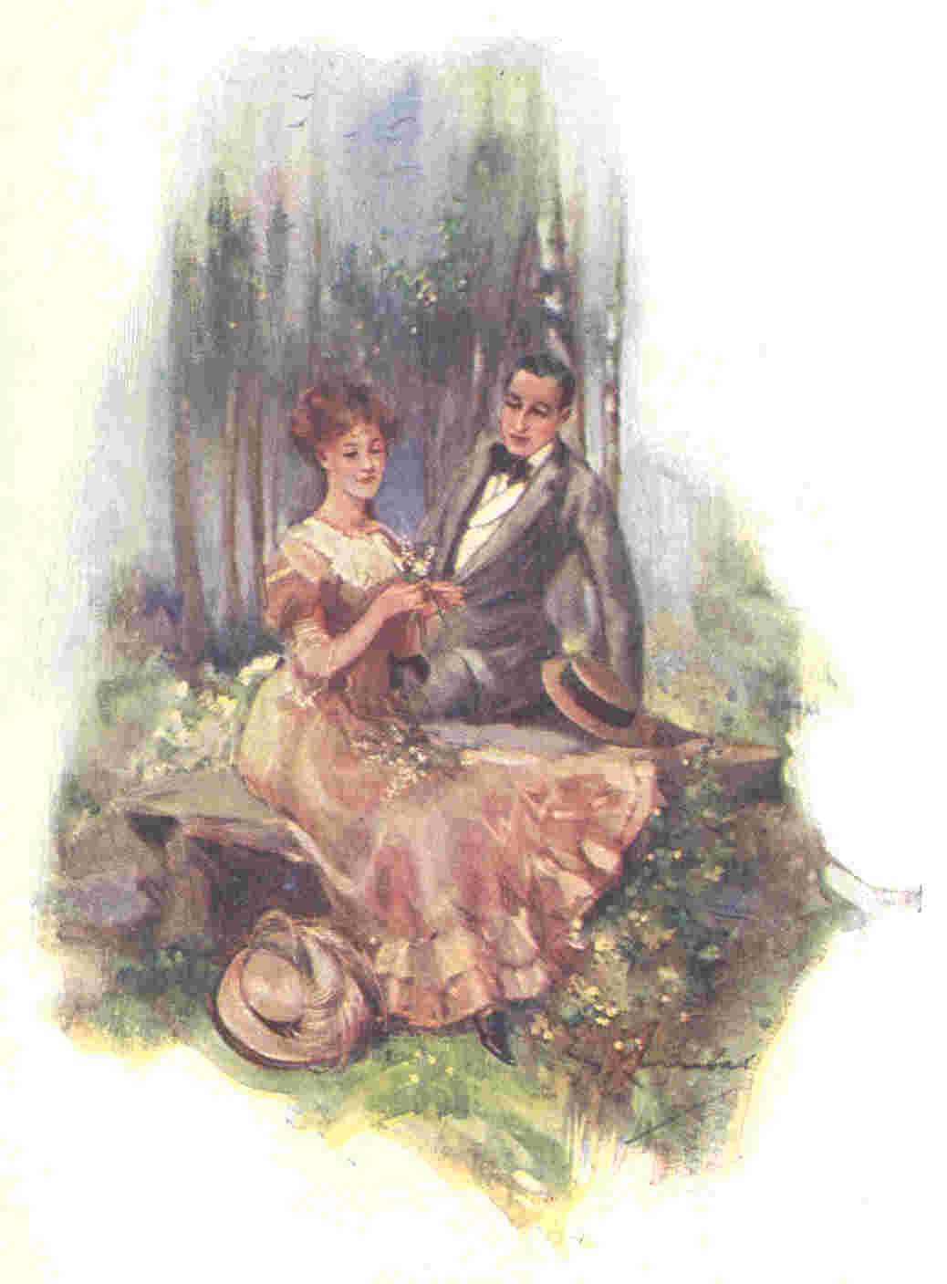 Homme et femme assis ensemble