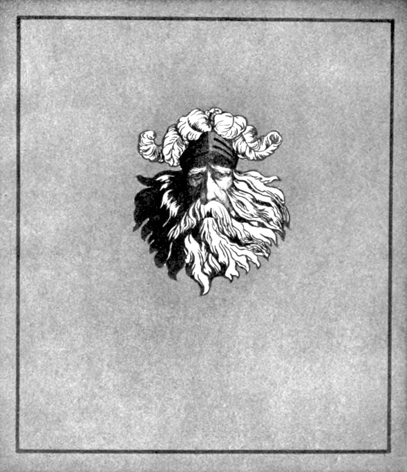 An example front cover with a drawing of a man's face