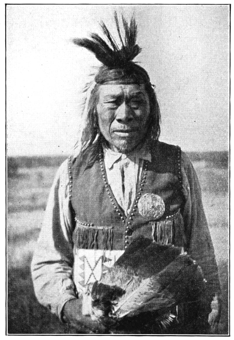 A native pictured from the waste up