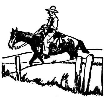 lone cowboy riding