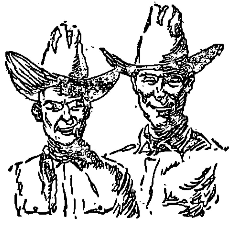 two cowboys with big hats