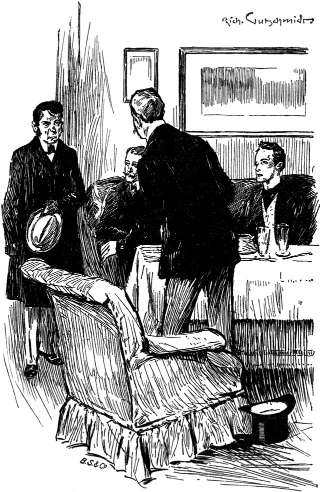 Ein ratloser Lestrade   bei Holmes