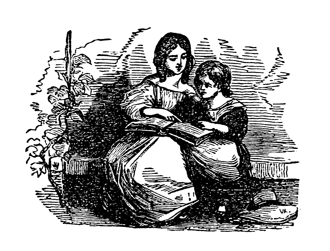 Mary’s mother reading with her