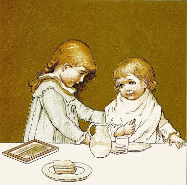 Alice has little Cecil's supper ready