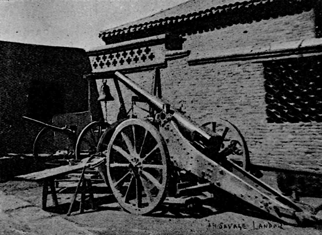 A wheeled artillery-gun