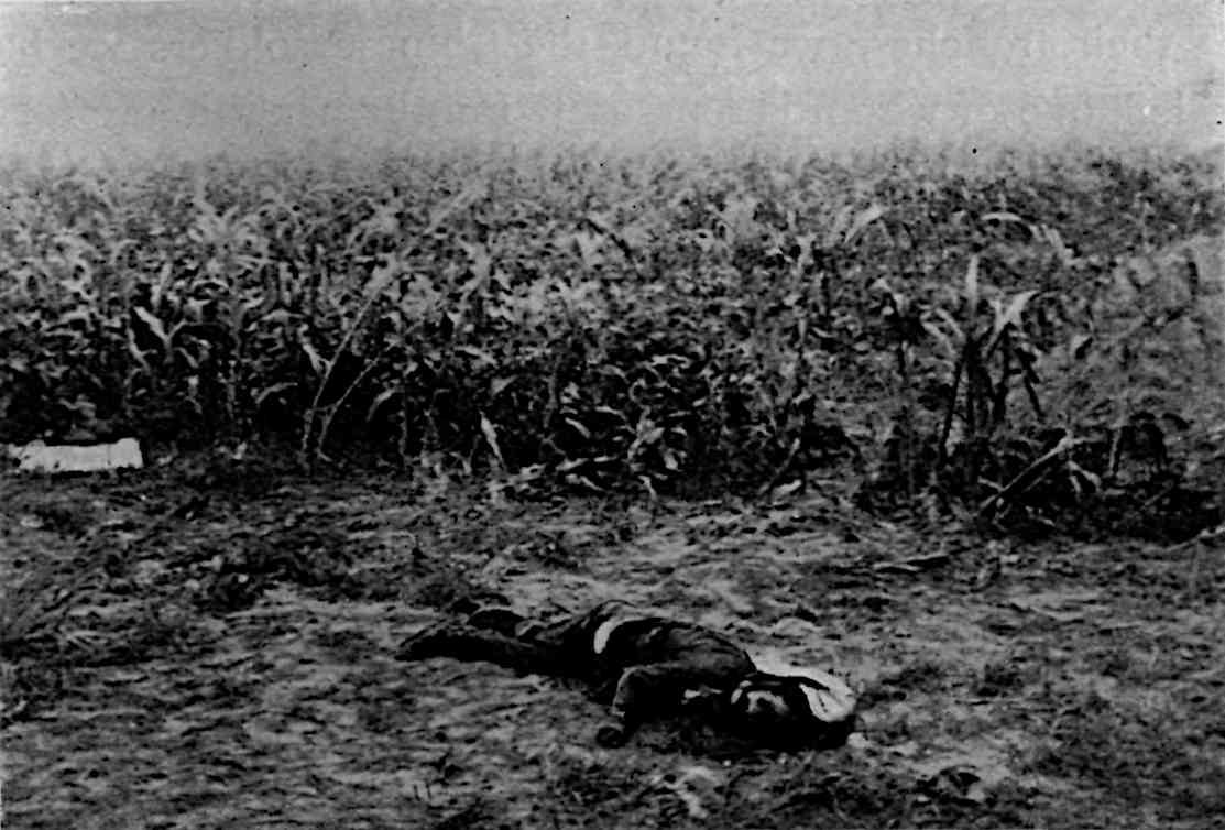 A corpse in uniform